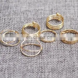 Punk Gold Silver Stack Above Knuckle Ring Band Midi Finger Rings Set 6PCS/Set thumbnail-4