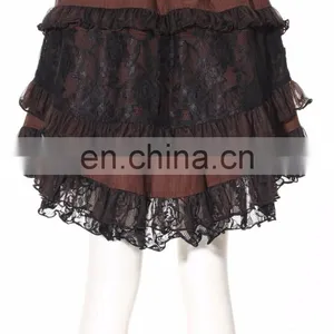 Steampunk Style Puffed Mini Skirt With Gear Decorations thumbnail-3