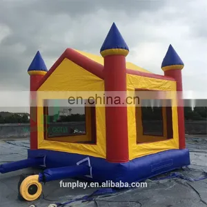 HI PVC High Quality Inflatable Bouncy Castles Kids Inflatable Bounce Bed Bounce Jumping Castle for Sale thumbnail-3