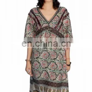 Silk Habotai Printed Dress thumbnail-1