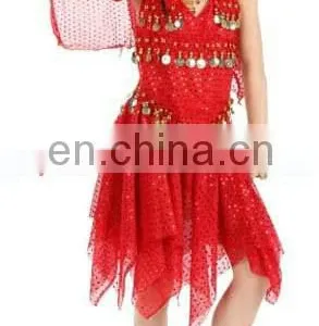 Beautiful Cute Shiny Fabric Belly Dance Costume for Kids ET-010 thumbnail-3