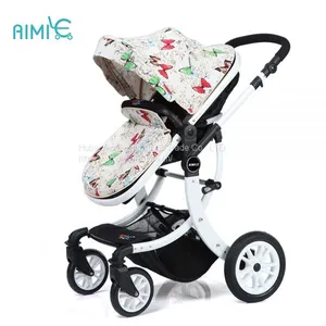 2018 Deluxe New Model Baby Stroller China Factory 3 in 1 Pram thumbnail-4