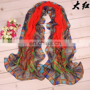 Elegant Lady Chiffon Scarf China Wholesale Scarf Polyester Magic Scarf thumbnail-4