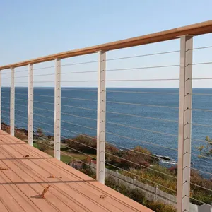 DIY Cable Railing / Wire Rope Railing Balustrade With Stainless Steel Wire Ropes for Decking thumbnail-3