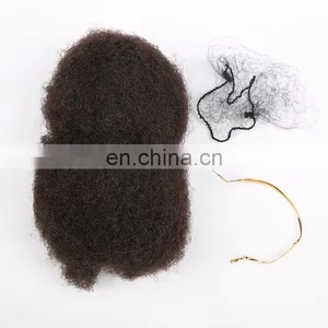 4pcs/lot Tight Afro Kinky Bulk Hair 100% Human Hair For DreadLocks,Twist Braids Nautral Color Afro Kinky Hair thumbnail-5