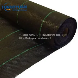 Black Plastic Weed Proof Mesh Mulching Fabric Weed Mats for Greenhouse thumbnail-3