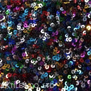 5mm Sequin Fabric Rainbow Colour thumbnail-2
