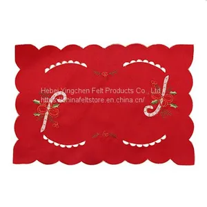 Customized High Quality Decoration Wool Felt Coaster thumbnail-1