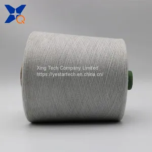 Grey Yarn Ne32/2ply 10% Stainless Steel Fiber Blended With 90% Polyester Fiber Ring Spun Yarn for Knitting Touchscreen Gloves--XTAA207 thumbnail-3