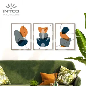 3-Piece Framed Abstract Wall Art , Abstract Framed Art for Home Decoration thumbnail-1