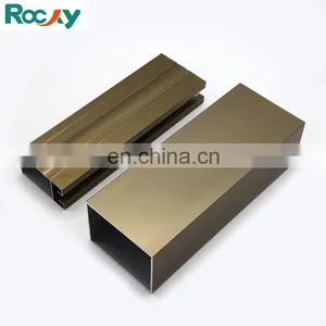 Shining Polished Anodizing Color Champagne Aluminium Profile thumbnail-3