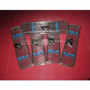 Endoscope Instrument Sterilization Basket With Silicone Racks thumbnail-1