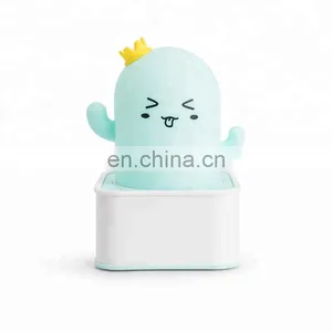 Creative Led Colorful Silicone Baby Light Cactus Sensor Pat Night Lamps for Bedroom thumbnail-1