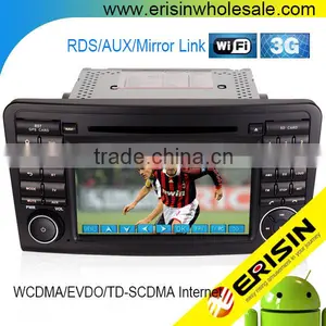 Erisin ES2511B Android 4.4.4 2 Din 7 Inch Car DVD Player GPS 3G WiFi for Mercedes X164 W164 thumbnail-1