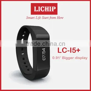 0.91 Inch Bigger Display Screen Remote Camera Sleeping Monitor Date&time Colorie Bluetooth LC-I5 Plus Smart Wristband thumbnail-3