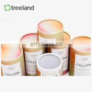 Bio Friendly Packaging for Fragrance Bottle Customized Telescopic Paper Tube With Rolled Edge Round Cardboard Tube Packaging thumbnail-2