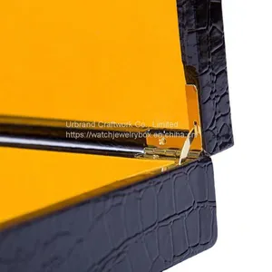 Custom Leather Spot Belt Box Crocodile Pattern High-end Gift Packaging Box Portable Gift Box Wooden Box thumbnail-3