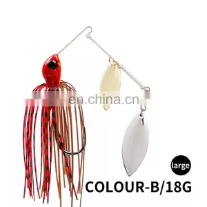 Popular Asian Bait Bearded Guy Bait 13g 17g Rotating Sequin Bait Fake Fish Composite Sequin thumbnail-5