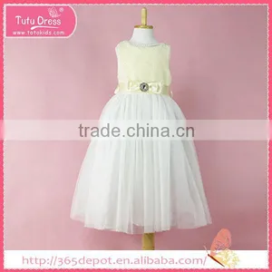 Knee High Children Girl Latin Dance Dress Flower Girl Dress thumbnail-1