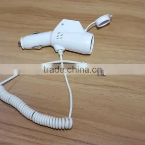 2-port Hot Sales 2015 Universal Car Charger Sprial Cable thumbnail-2