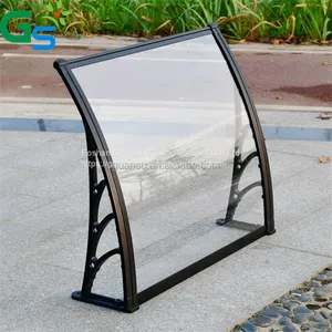 Plastic Bracket Clear Polycarbonate Solid Sheet Awning for Window thumbnail-4