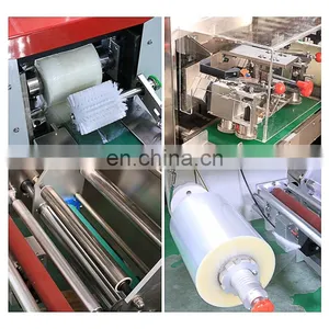Manufacturer Candy Type Filling Beneath Feeding Cutlery Automatic Packing Horizontal Face Mask Pillow Packaging Machine thumbnail-4