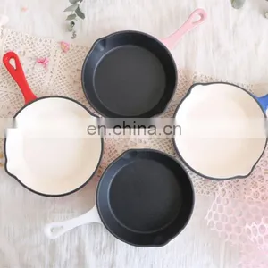 Thickened Enamel Cast Iron Steak Non-stick Frying-pan Striped Pan Barbecue Frying-pan thumbnail-5