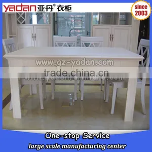 White Lacquer Dining Table Model With Price thumbnail-1