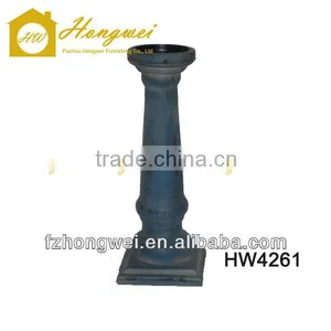 Antiquated Dark Blue Wooden Candle Holder thumbnail-1