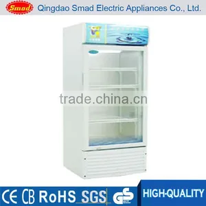 Glass Door Beverage Showcase Refrigerator Beverage Display Cooler thumbnail-1