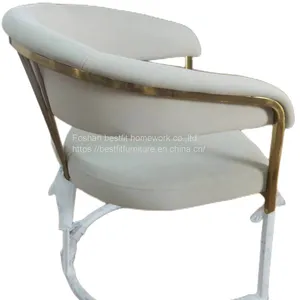 XC258C Nice Shape Stainless Steel Dining Chair Home Furniture Comfortable thumbnail-4
