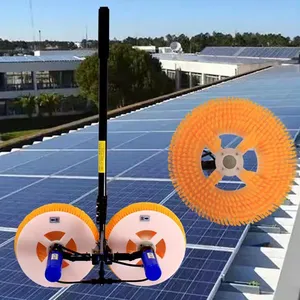 Automatic Solar Panel Cleaning Brush Clean Machine Power Roller Brush Solar Panel Cleaning For Photovoltaic Station thumbnail-2