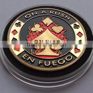 Poker Chip Card Guard-ON FIRE thumbnail-1
