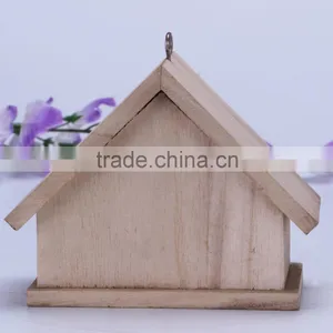 2016 Hot Sale Delicate Wooden Birdhouse for Kids , Wooden Bird Nest for Decoration thumbnail-3