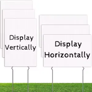 Decorative Lawn Signs – Double-Sided 4mm Correx Board With H-Stakes thumbnail-2