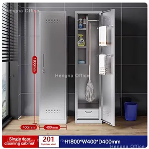 Stainless Steel Cleaning Cabinet-SCC628 With High Quality Lock & Drying Rod -Commercial Hygienic Storage for Hospital & Lab-Best Selling thumbnail-2