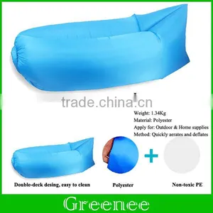 Fast Inflatable Hangout Air Sleep Hiking Camping Bed Beach Sofa Lounge Banana Sleeping Bags Lazy Lay Bag 15 Colors Can thumbnail-5