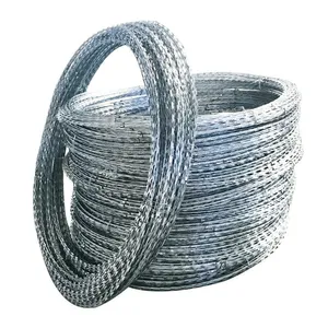 CBT-65 Razor Wire, Galvanized Stainless Steel Wire Mesh, Spiral Coil for Security and Protection thumbnail-4