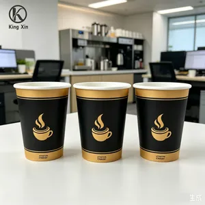 Premium Quality 8oz Double Wall Disposable Paper Cup for Hot Coffee thumbnail-2