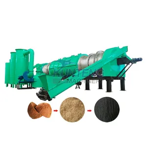 Continuous Carbonizing Furnace Carbonization Coconut Shell Charcoal Making Machine for Carbon-based Biomaterials EPC thumbnail-1