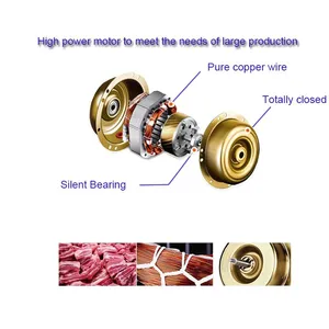 QDMECH Meat Cube Cutter Bone Cube Cutting Machine Frozen Cutter for Fresh and Frozen Meat thumbnail-5