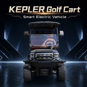 Kepler Smart Connect 4 Passenger Golf Car With GPS Fleet Management System 72V Lithium AC Motor Electric Golf Cart thumbnail-1