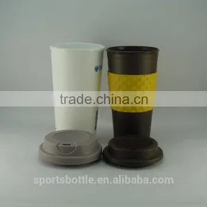 16oz Double Wall PP Plastic Dishwasher Safe Coffee Mug thumbnail-1