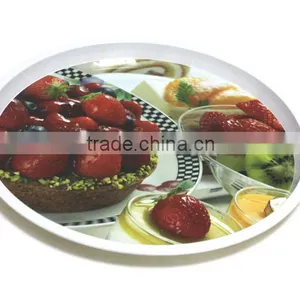 Round Bar Tray Tea Service Metal Tray thumbnail-2