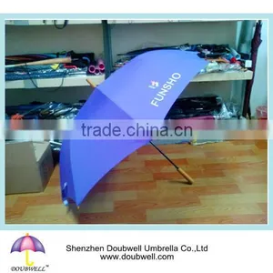 Auto Promotional Umbrella With Wooden Handle thumbnail-1