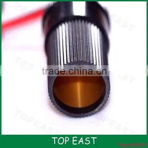 12V/24V Cigarette Lighter Socket With Alligator Clips Cables Have Fuse - Black + Red thumbnail-2