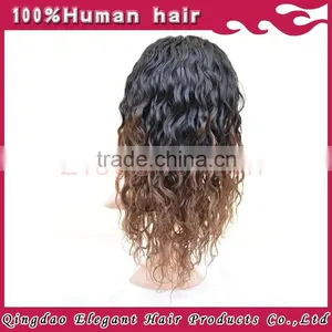 2015 Qingdao Elegant Virgin Hair Brazilian Hair Full Lace Wig Kinky Curly Brazilian thumbnail-2