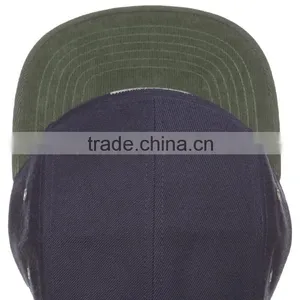Leather Strap Closure Camping Hat / Made in Guangjia 5 Panel / Snapback Hat thumbnail-3