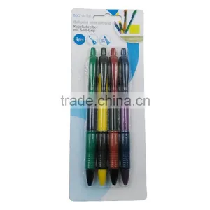 Plastic Telescopic Ballpoit Pen With Soft Grip thumbnail-1