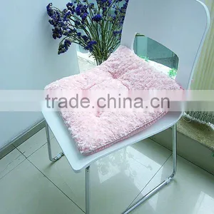 Pink Rose Pattern Hooked Polyester Chair Pad thumbnail-1